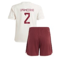 Echipament fotbal Bayern Munich Dayot Upamecano #2 Tricou Treilea 2023-24 pentru copii maneca scurta (+ Pantaloni scurti)